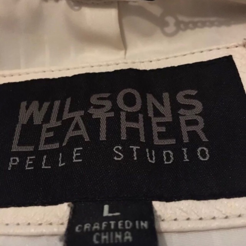 Vintage Wilsons Pelle Studio Leather Moto Jacket - Picture 6 of 11